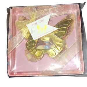 Gold toned Butterfly Ornament- NIB